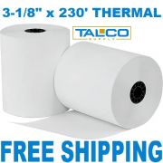 3-1/8" x 230' Thermal Paper Rolls